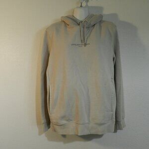 L'Atelier Archives Paris medium weight sand colored, long sleeve hoodie jacket